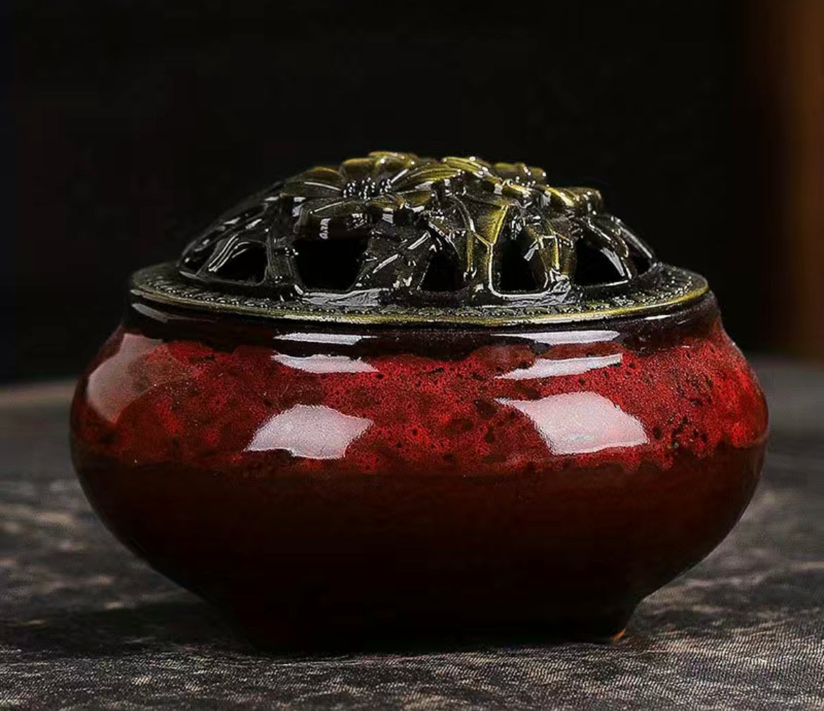 Ceramic incense bowl