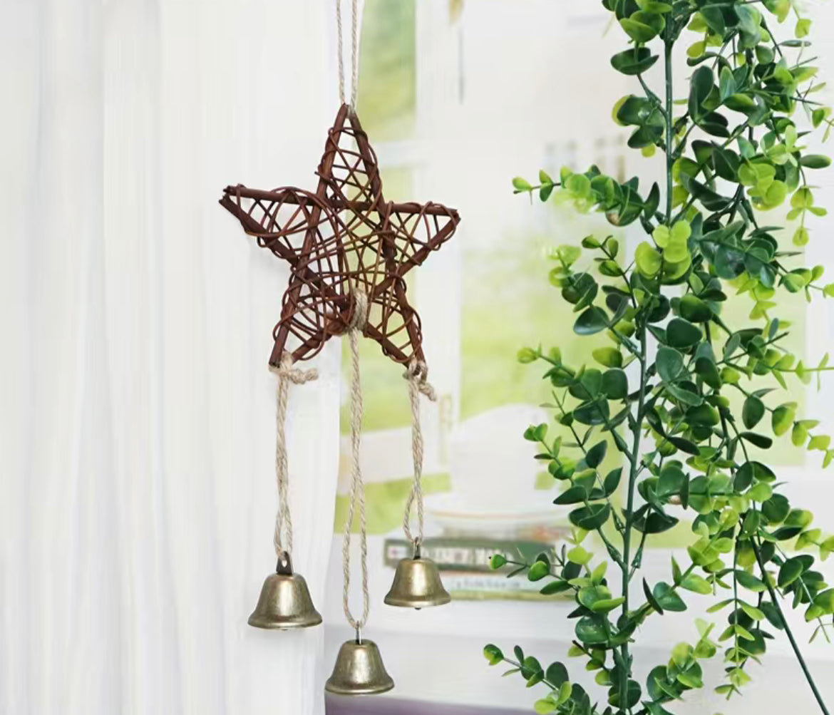 Star wind chime for protection