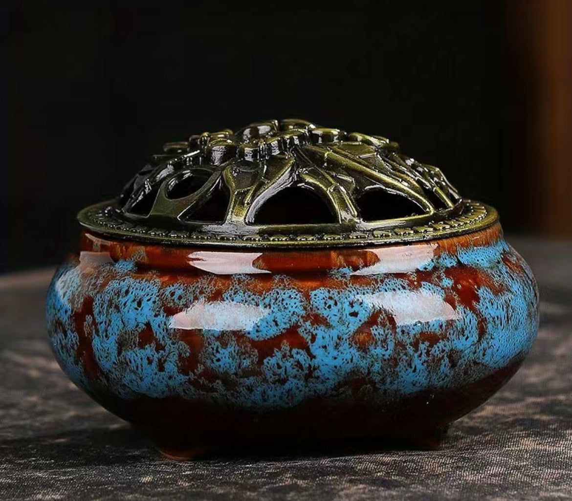 Ceramic incense bowl