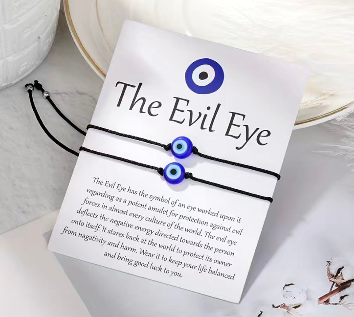 Evil eye duo braclet set